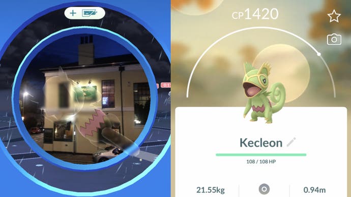 Kecleon in Pokémon Go.