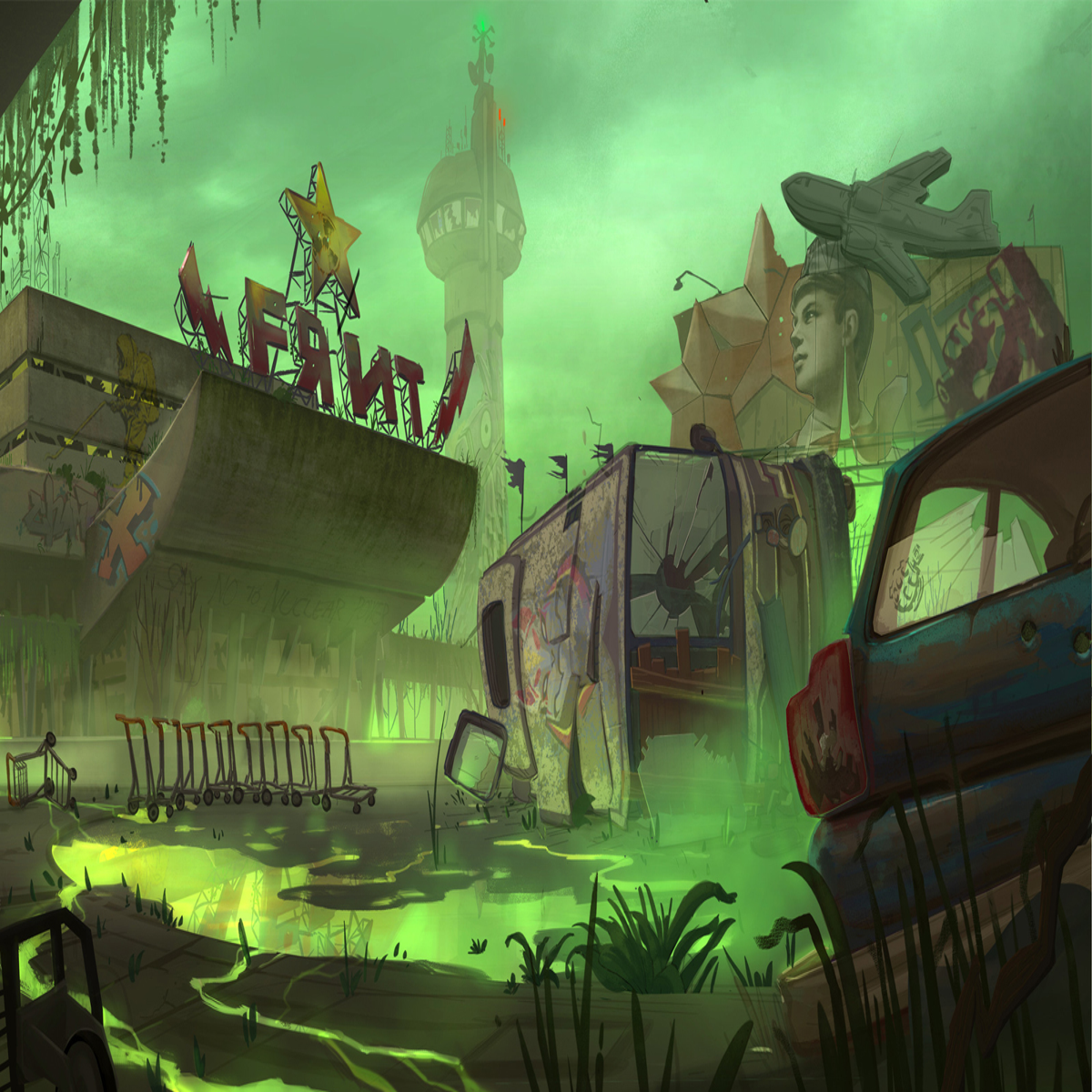 wasteland game concept art