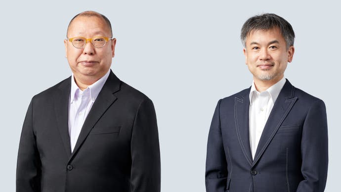 Nintendo's Takashi Tezuka and Shiro Mouri.