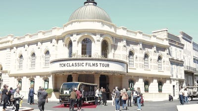 Photograph of building with marquee that reads TCM Classic Films Tour