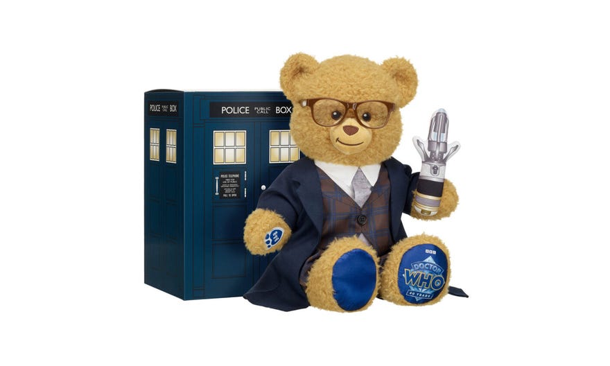 Promotional image of Fourteenth Doctor bear