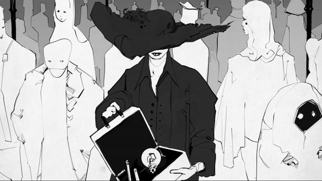Artwork depicting a character class from Electric Bastionland.