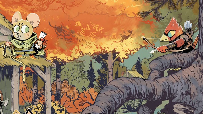 Root: The Tabletop Roleplaying Game artwork depicting the different woodland animals.