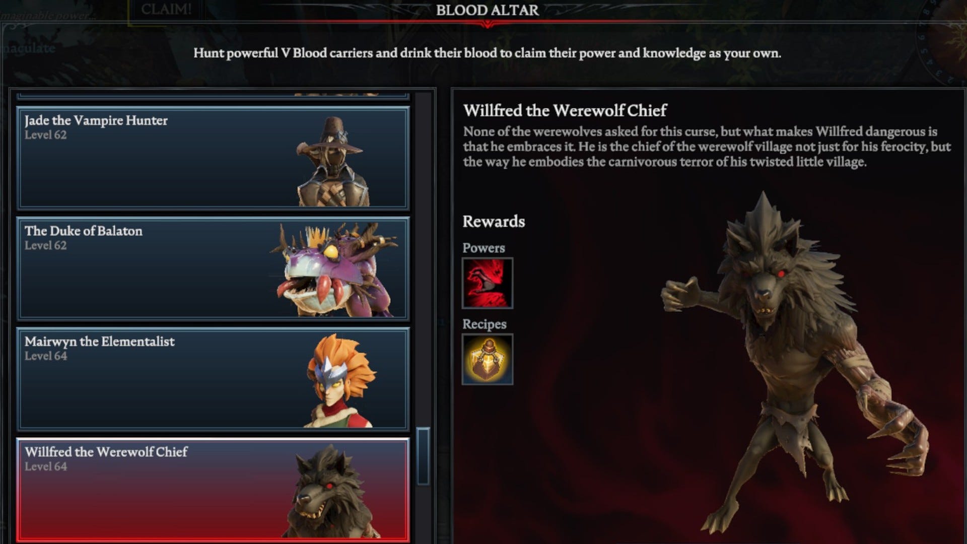V Rising Wilfred The Werewolf Chief Location V Rising boss locations: Where to find every boss in V Rising | Rock