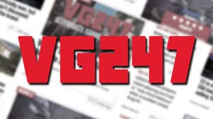 The VG247 bold red logo over the top of a photo of the website.
