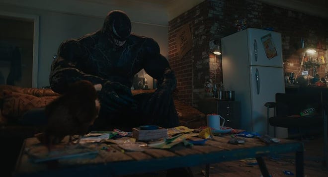 Venom on a couch