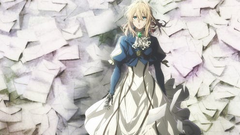 Violet Evergarden with letters