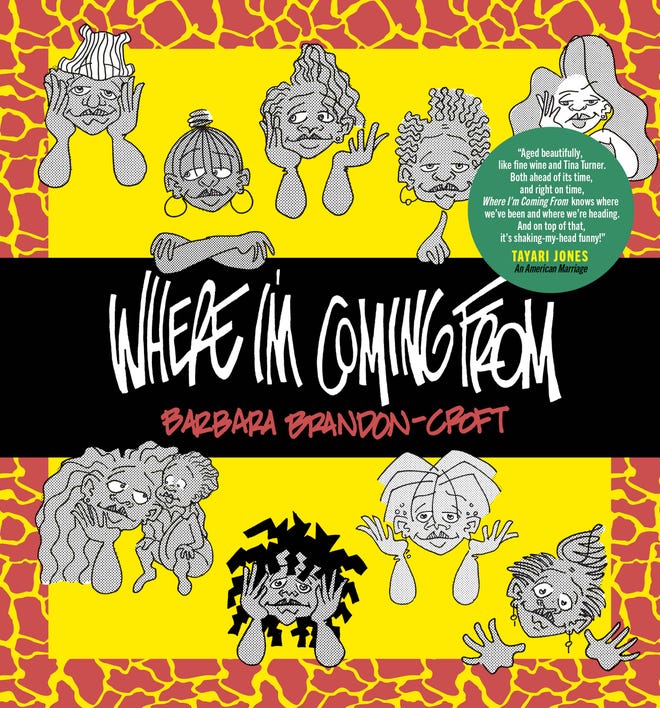 Orange, yellow, and black illustrated cover of Where I'm Coming From