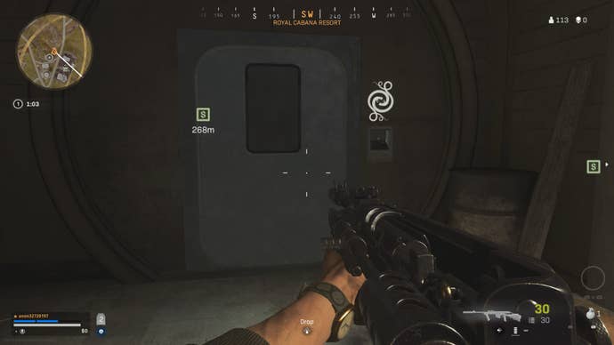 The Mercenary vault door in Warzone season 4