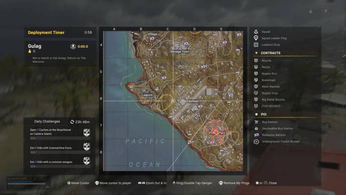 Mercenary vault locations on the map in Warzone season 4