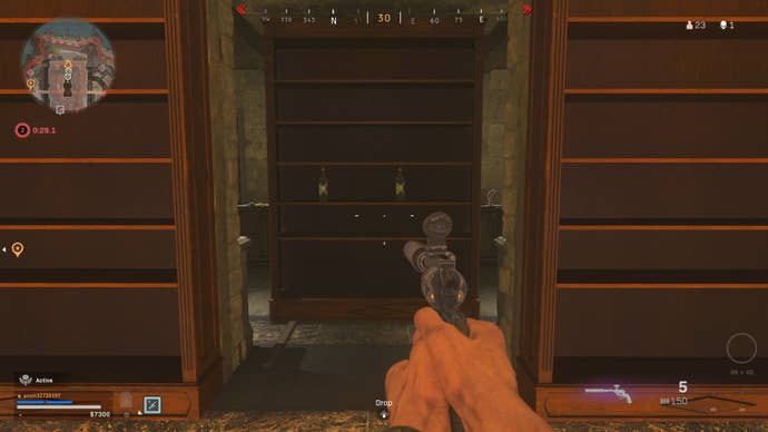 The secret wine room opening on Fortune's Keep in Warzone season 4