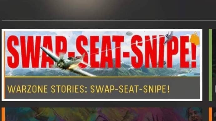 The Seat swap calling card from Warzone