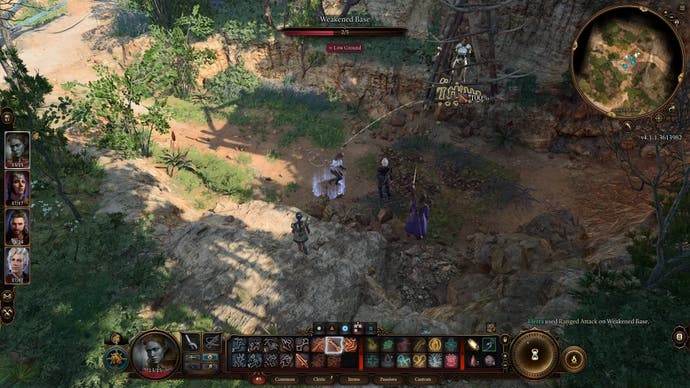 Schießen Sie Lae'zels Käfig mit einer Armbrust