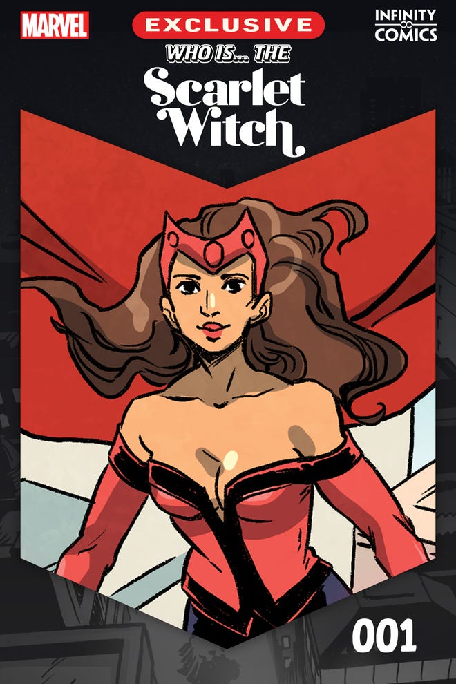 Cover of Who is the Scarlet Witch featuring the Scarlet Witch