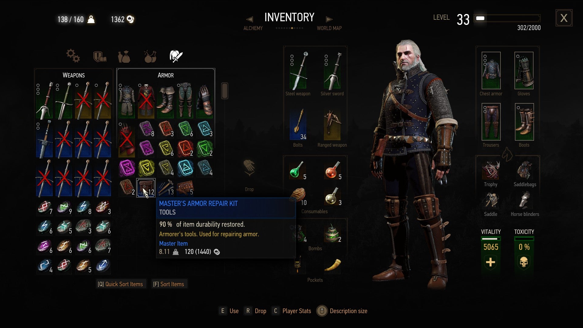 Witcher 3 How to Dismantle and Repair Weapons and Armor VG247