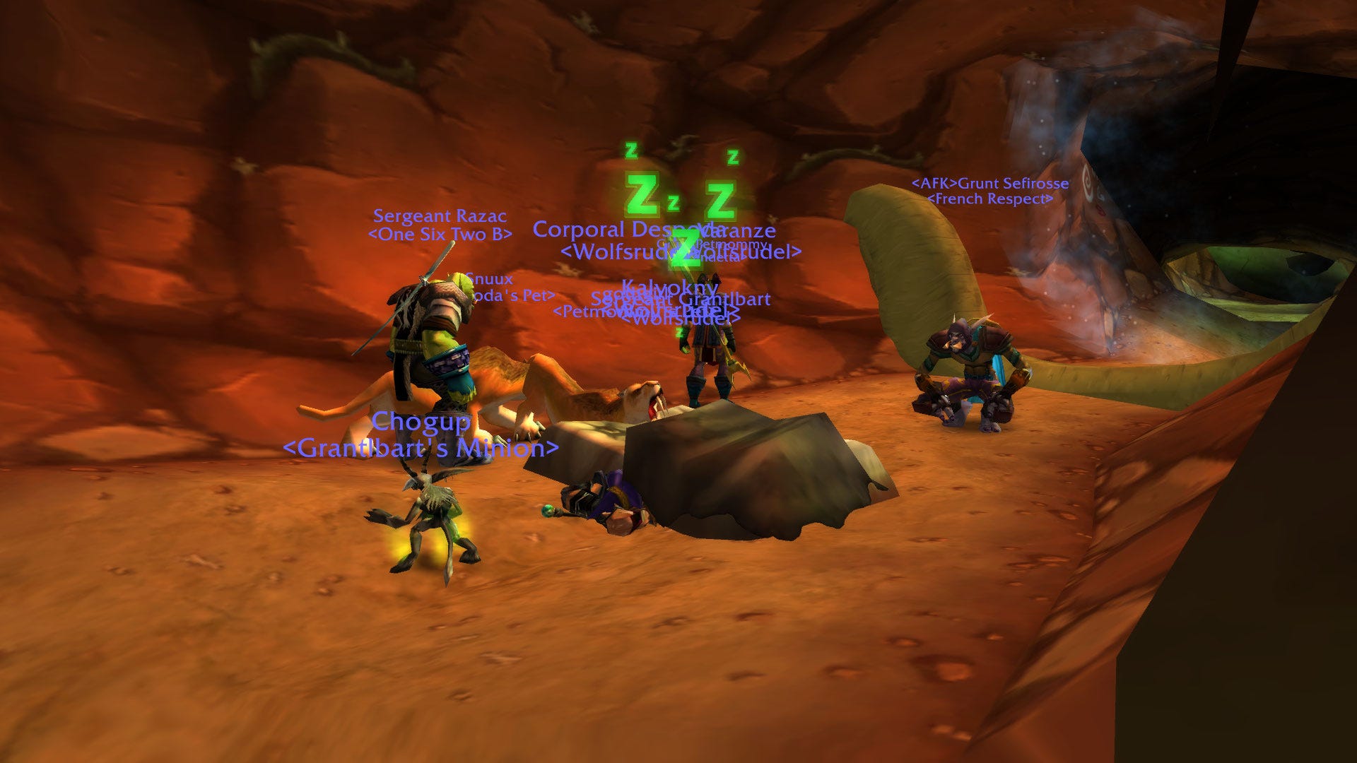 Everyone is sleeping rough in World Of Warcraft, and there's a very good reason for it