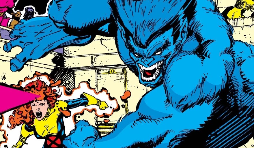 Beast in old Marvel comics