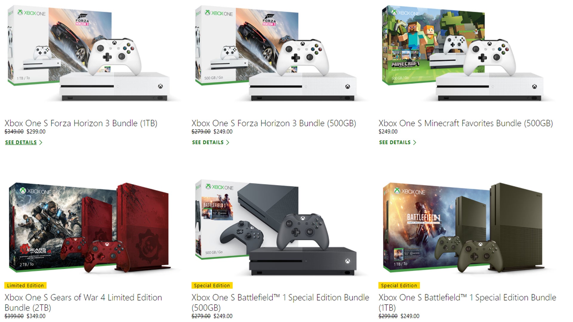 Xbox1 bundles store