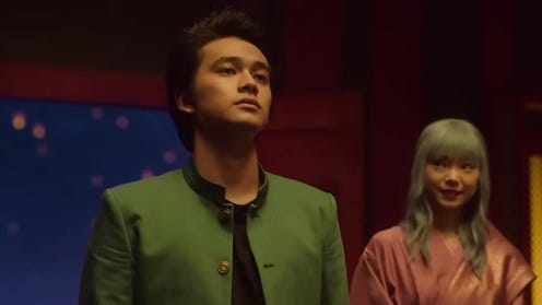 Yusuke and Botan in Netflix's Yu Yu Hakusho