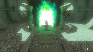 Link enters the In-Isa Shrine in The Legend of Zelda: Tears of the Kingdom