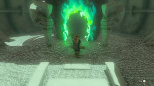 Link enters the Oromuwak Shrine in Zelda: Tears of the Kingdom