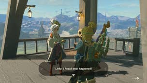Link speaks with Purah in 
The Legend of Zelda: Tears of the Kingdom