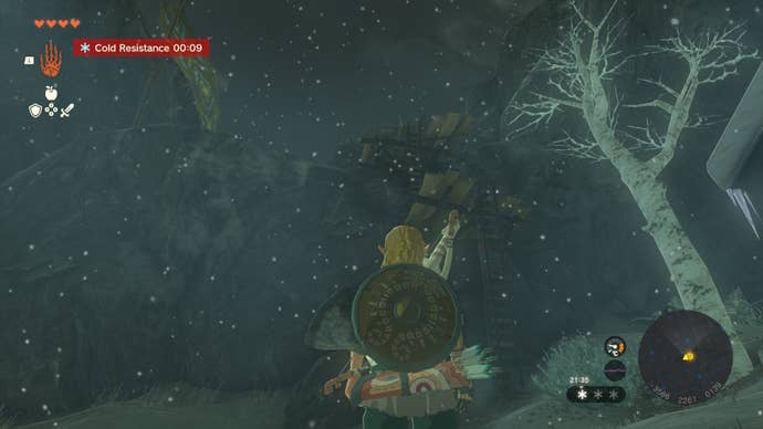 Link looks up a ladder in The Legend of Zelda: Tears of the Kingdom