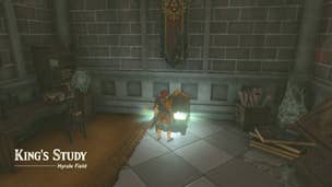 Link opens a chest in Hyrule Castle in The Legend of Zelda: Tears of the Kingdom