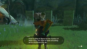 Link speaks with Kazul in The Legend of Zelda: Tears of the Kingdom