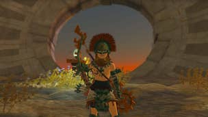 Link wears the Zonaite Armor in Zelda: Tears of the Kingdom