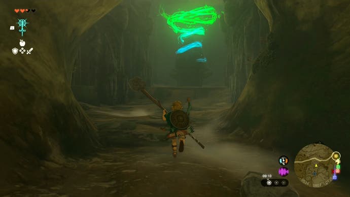 Link approaching the Iun-orok Shrine in The Legend of Zelda: Tears of the Kingdom.