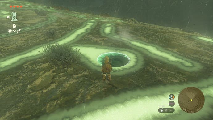 Link standing by the sixth Dragon Tear in The Legend of Zelda: Tears of the Kingdom.