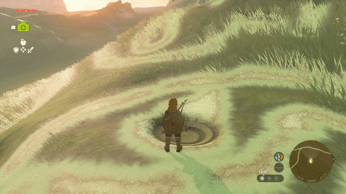 Link standing by the first Dragon Tear in The Legend of Zelda: Tears of the Kingdom.