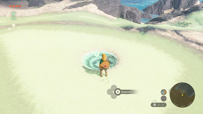 Link standing near the seventh Dragon Tear in The Legend of Zelda: Tears of the Kingdom.