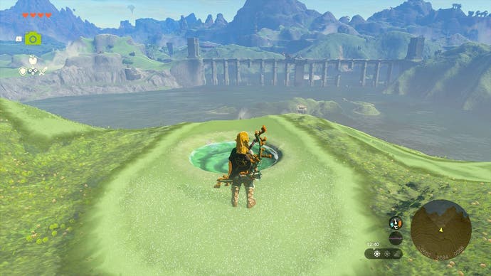 Link standing by the tenth Dragon Tear in The Legend of Zelda: Tears of the Kingdom.