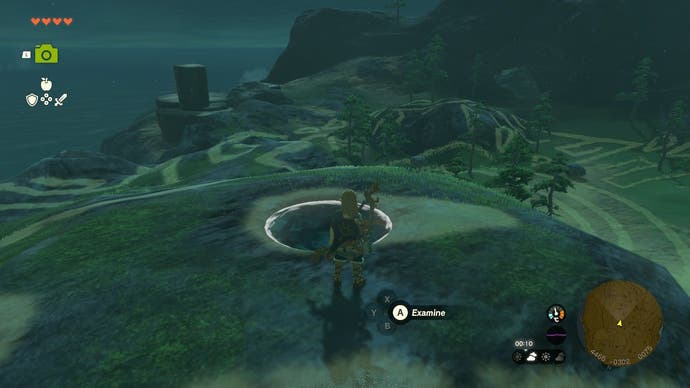 Link standing by the ninth Dragon Tear in The Legend of Zelda: Tears of the Kingdom.