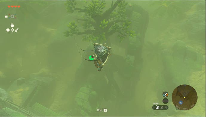 Lien glissant vers les ruines de zonaï dans la légende de Zelda: larmes du royaume