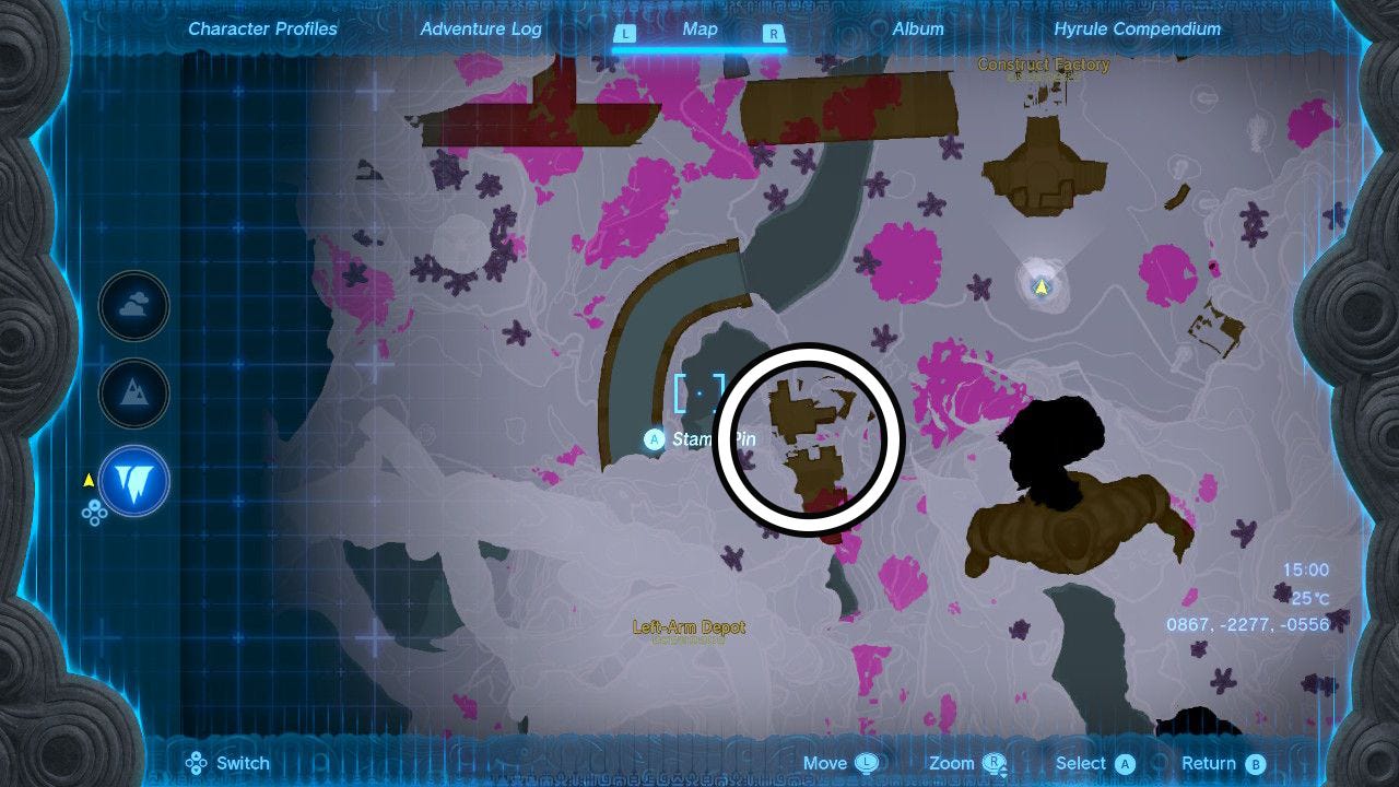 How to complete LeftArm Depot in Zelda Tears of the Kingdom