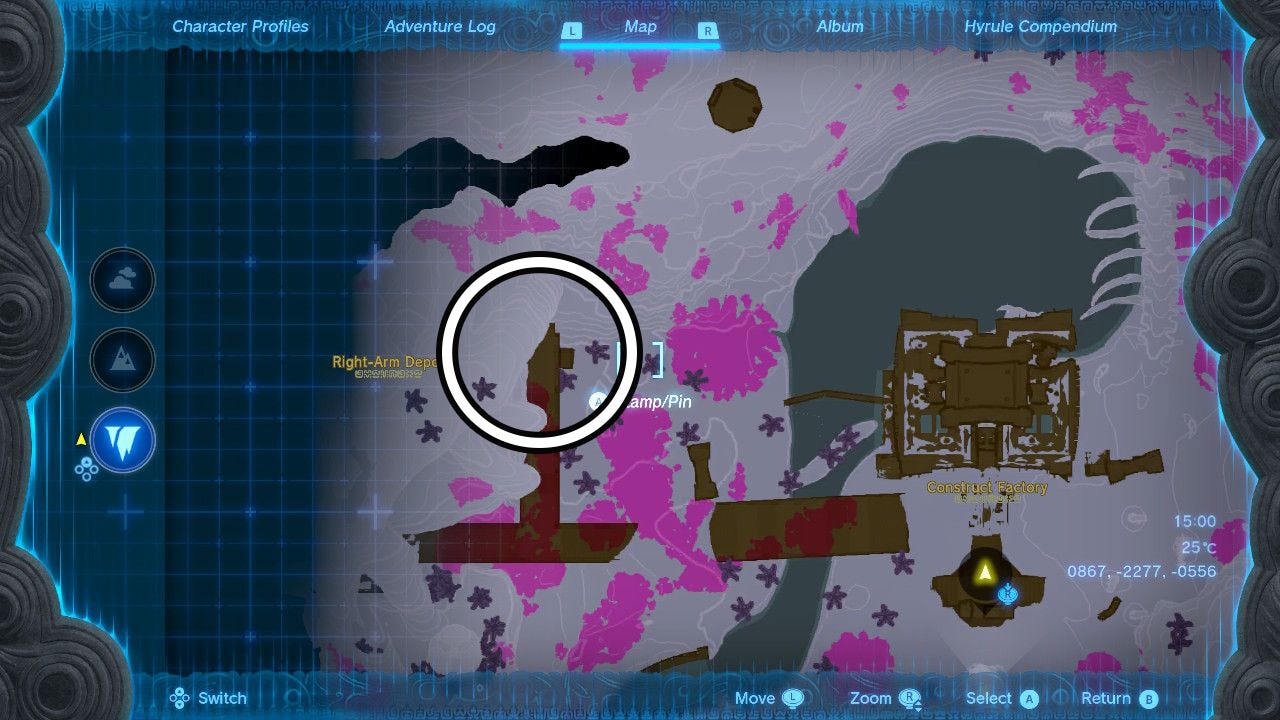 How to complete RightArm Depot in Zelda Tears of the Kingdom