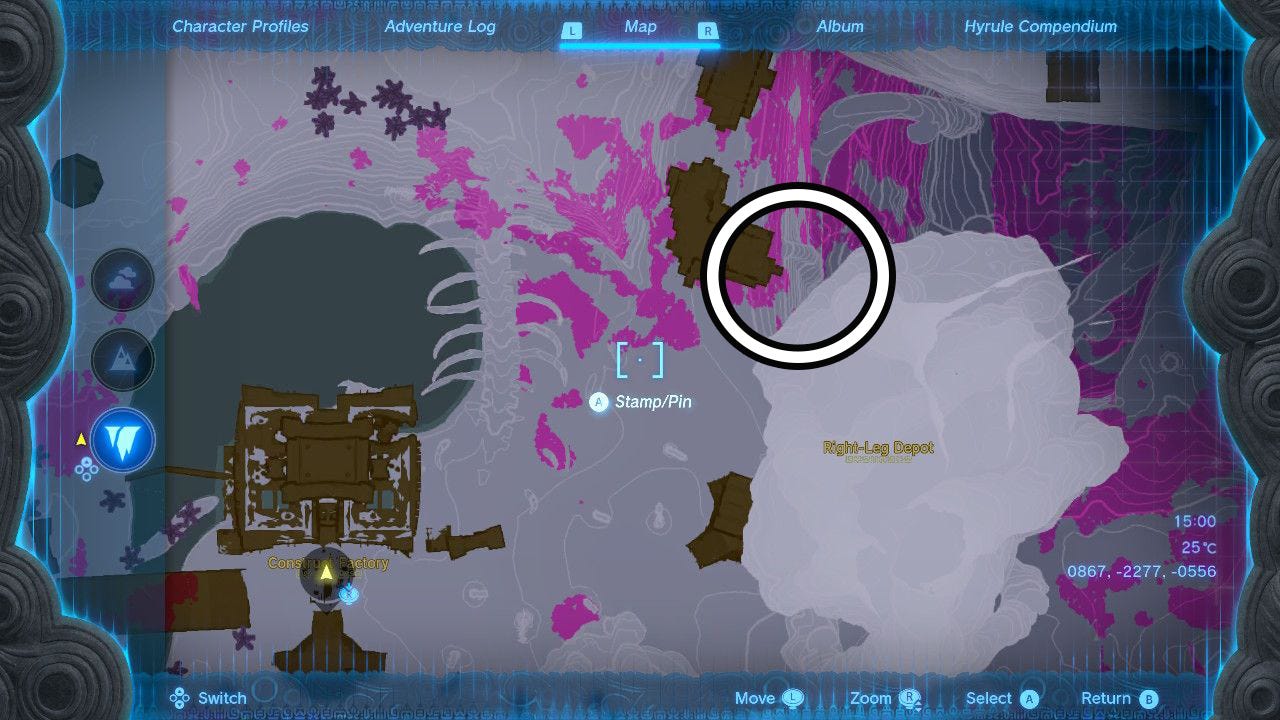 How to complete RightLeg Depot in Zelda Tears of the Kingdom