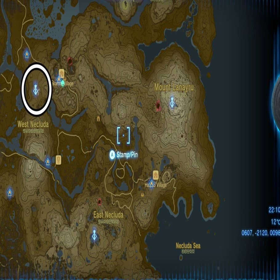 Full Zelda: Breath of the Wild map revealed: roughly 360 square