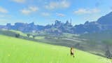 Link walking through the plains of Hyrule