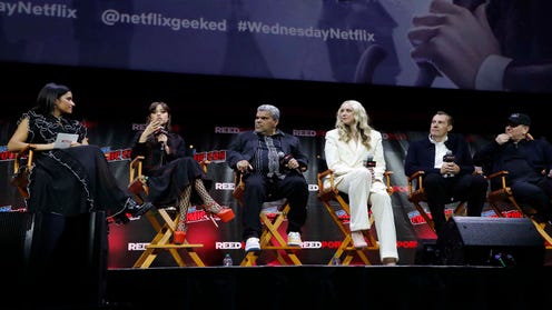 Netflix's Wednesday cast at New York Comic Con 2022