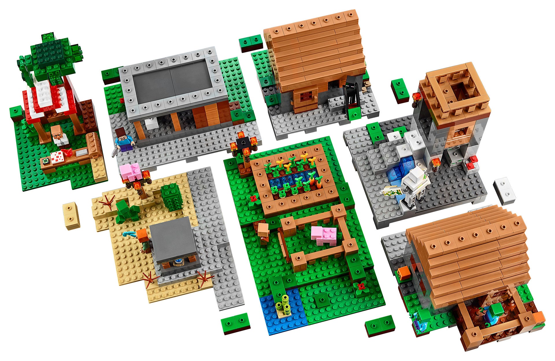 La aldea discount de minecraft lego