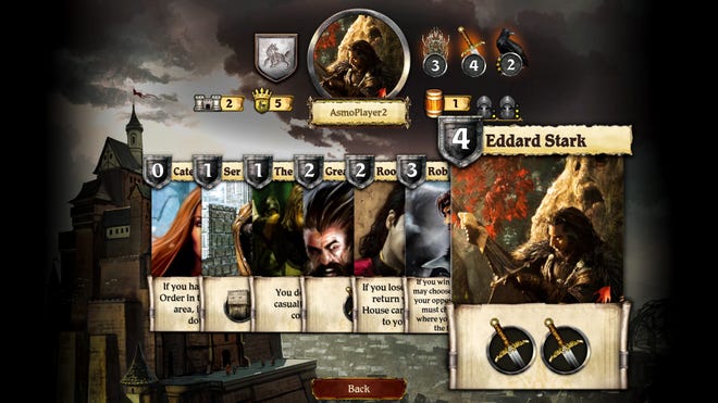 A Game of Thrones: The Board Game - Digital Edition screenshot cards