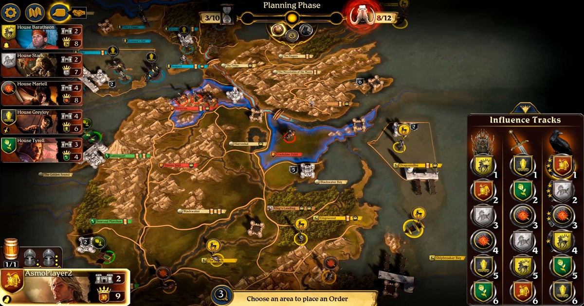 A Game of Thrones: The Board Game's digital edition is out on PC now