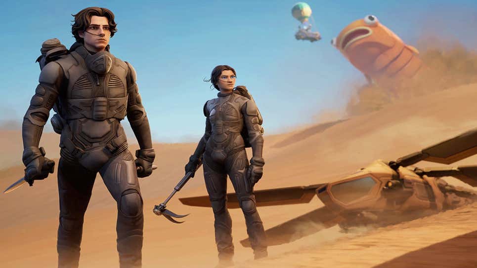 Fortnite adds Dune's Timothée Chalamet and Zendaya