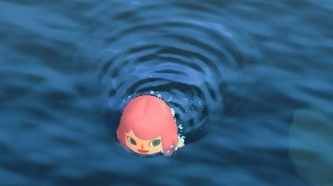 Animal Crossing Swimming How to swim, get a wetsuit and diving in New