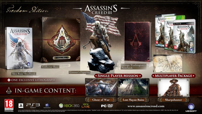 Assassin's Creed 3 special editions announced