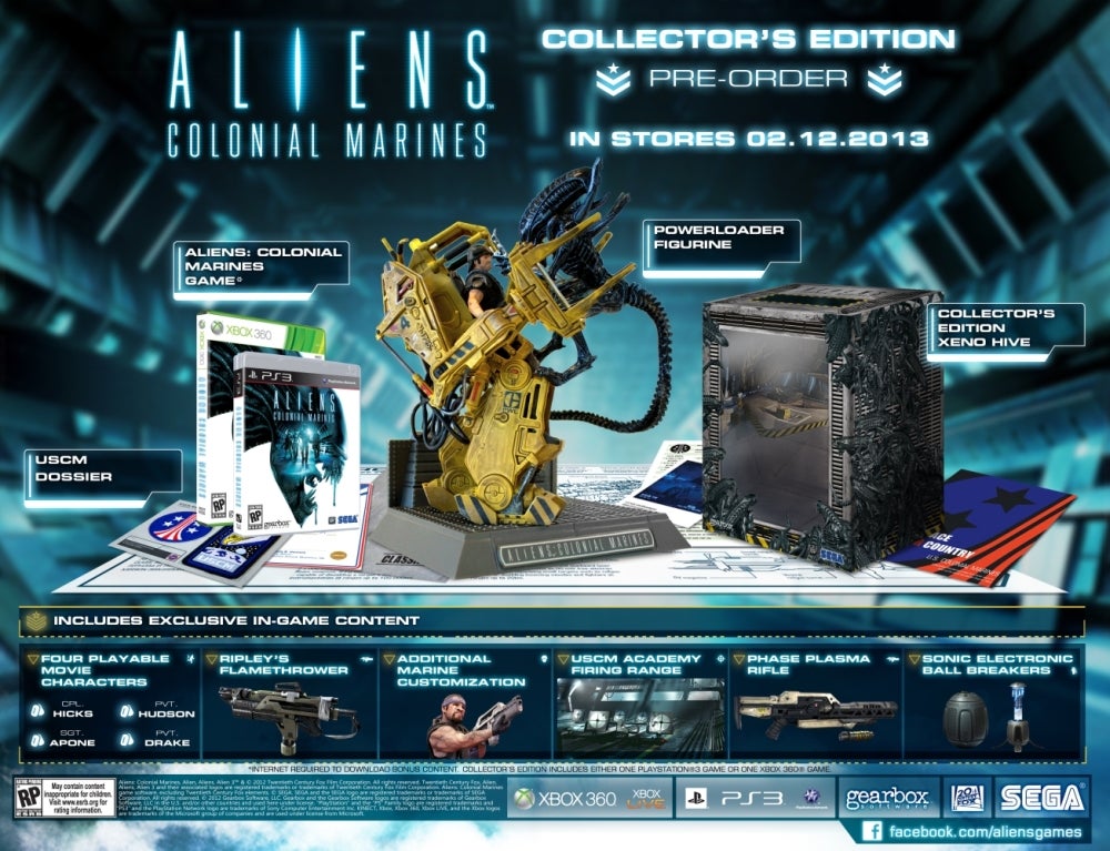 Aliens: Colonial Marines Collector's Edition unveiled | Eurogamer.net